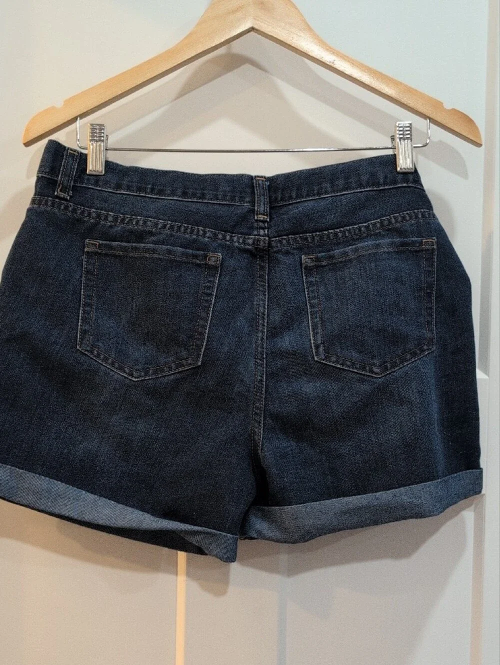 The Children's Place Dark Blue Rolled Cuff Denim Shorts